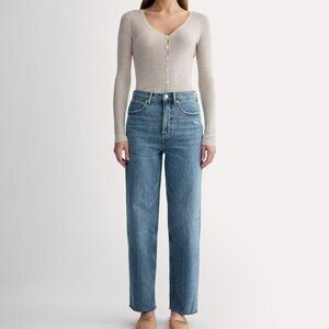 Everlane Women's Way-High® Jean in Distressed, Size 34, Cotton